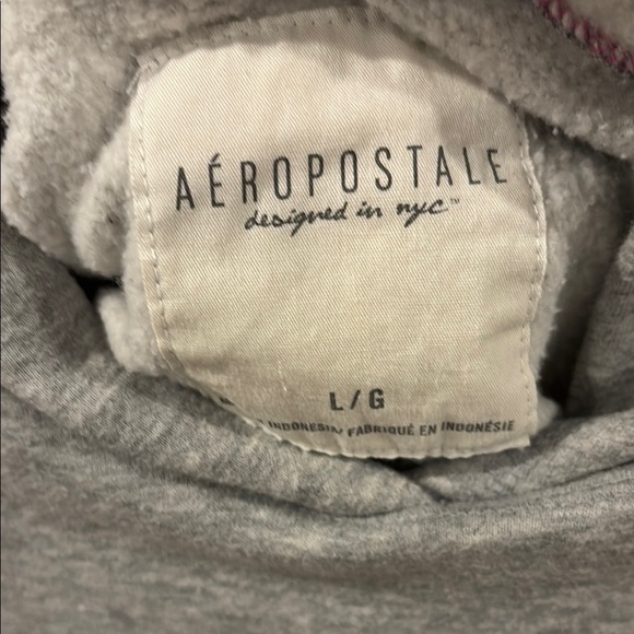 Aeropostale Heather Gray Hoodie - Picture 2 of 5